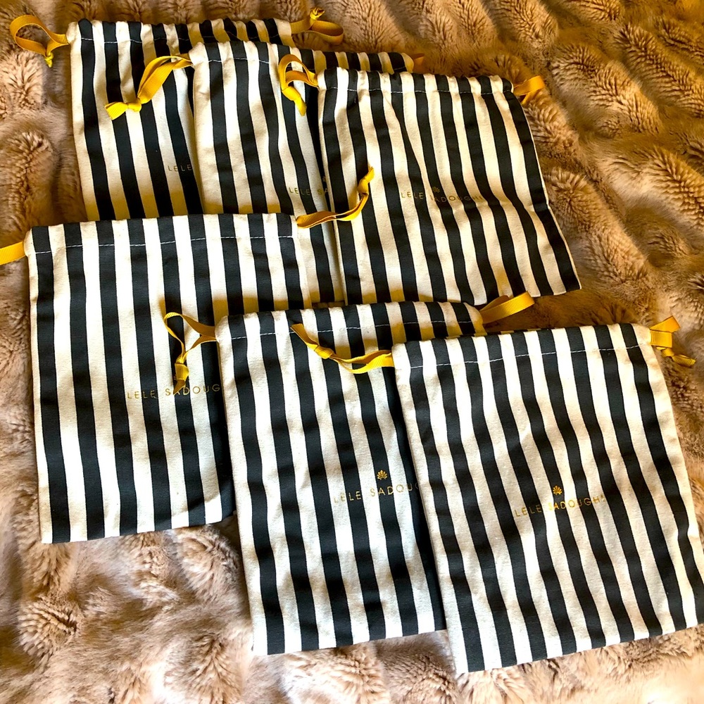 Bundle of 6 Lele Sadoughi headband dustbags